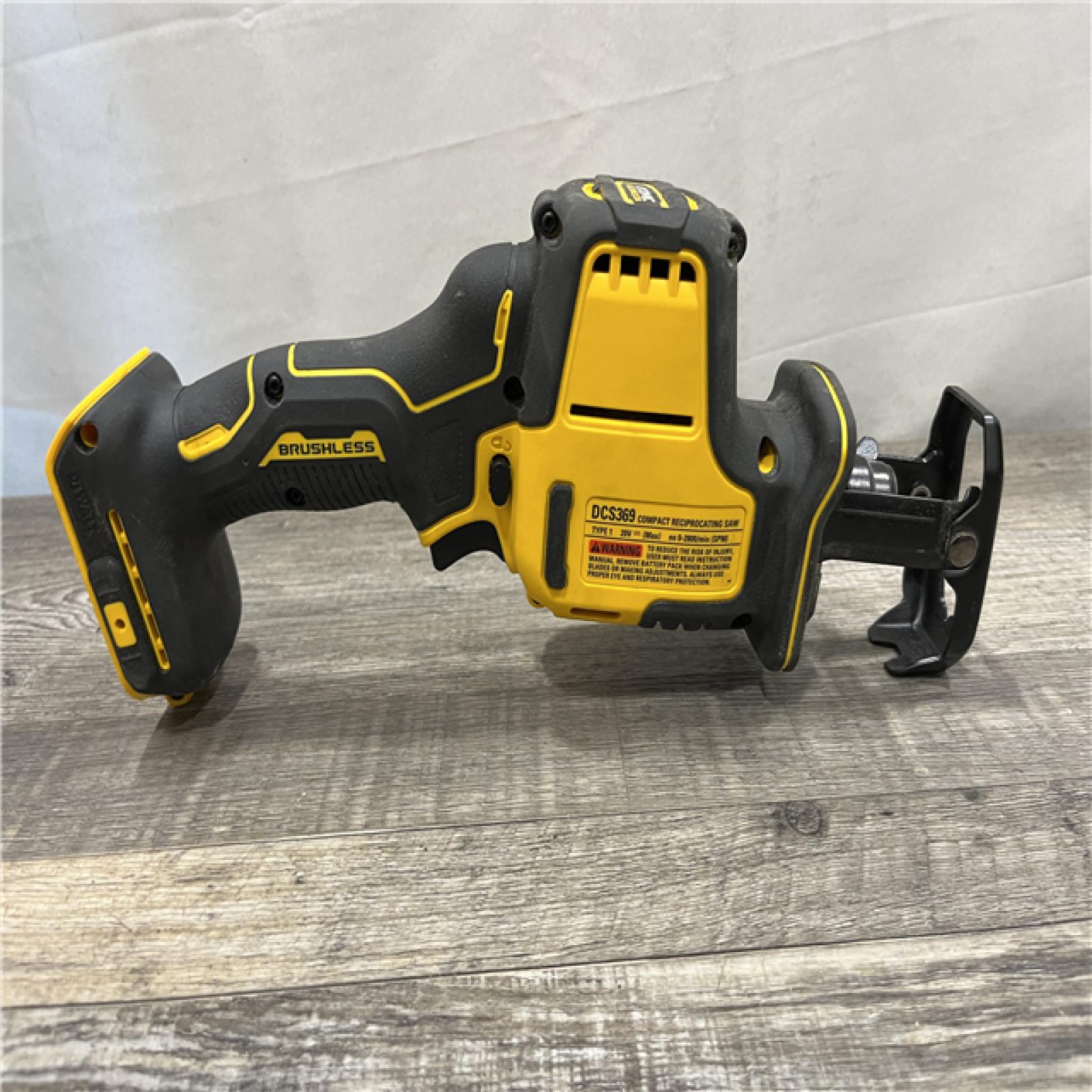 AS-IS DEWALT ATOMIC 20V MAX Cordless Brushless Compact Reciprocating Saw (Tool Only)