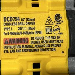 AS-IS DEWALT Atomic 20V Lithium-Ion Cordless Compact 1/2 in. Drill/Driver Kit