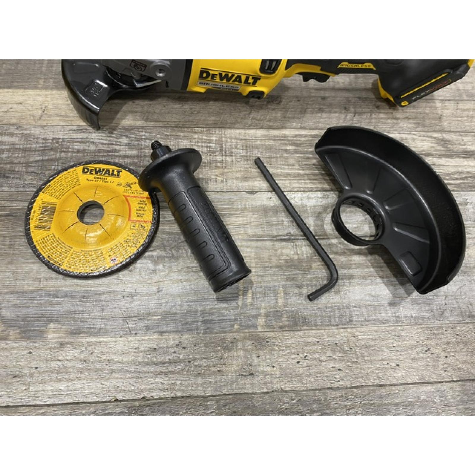 AS-IS DEWALT 60V MAX Cordless Brushless 4.5 in. to 6 in. Small Angle Grinder with Kickback Brake (Tool Only)