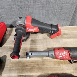 HOUSTON LOCATION - AS-IS MILWAUKEE 3 TOOL COMBO KIT W/ (2) BATTERY & CHARGER