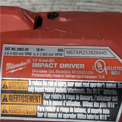 AS-IS Milwaukee FUEL 18V Lithium-Ion Brushless Cordless 1/4 in. Hex Impact Driver Kit