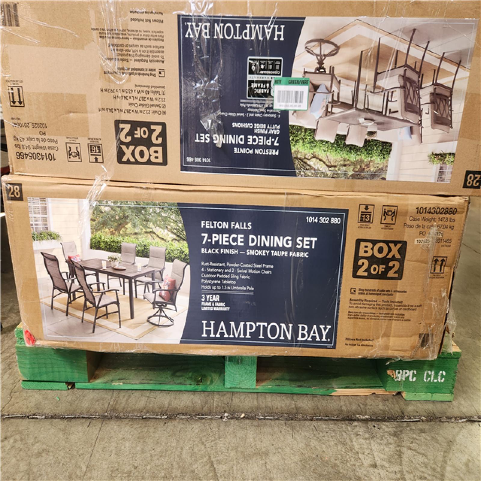 Phoenix AS-IS Hampton Bay Mixed Dining Set