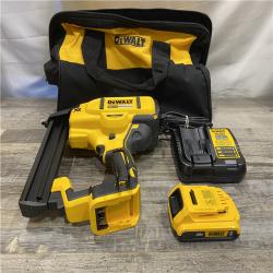 AS-IS DEWALT 20V MAX XR Lithium-Ion Cordless 18-Gauge Narrow Crown Stapler Kit