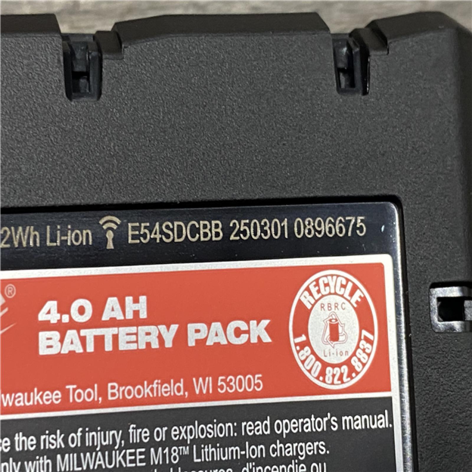 AS-IS Milwaukee 12/18V Lithium-Ion Cordless 3/8 in. Ratchet and 1/2 in. High Torque Impact Wrench with Friction Ring Combo Kit