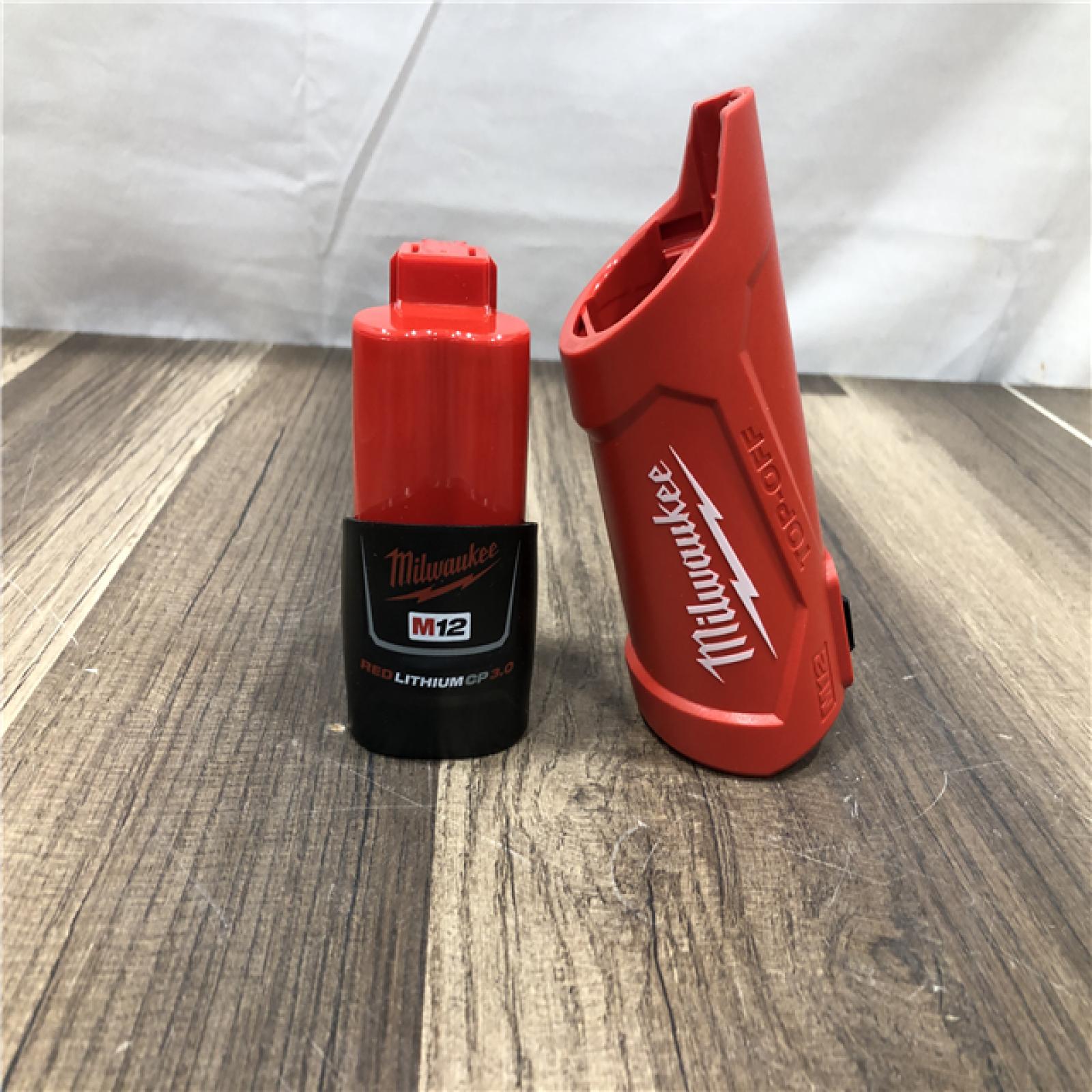 AS-IS Milwaukee Men's Large M12 12-Volt Lithium-Ion Cordless Tough Shell Navy Blue Heated Jacket with