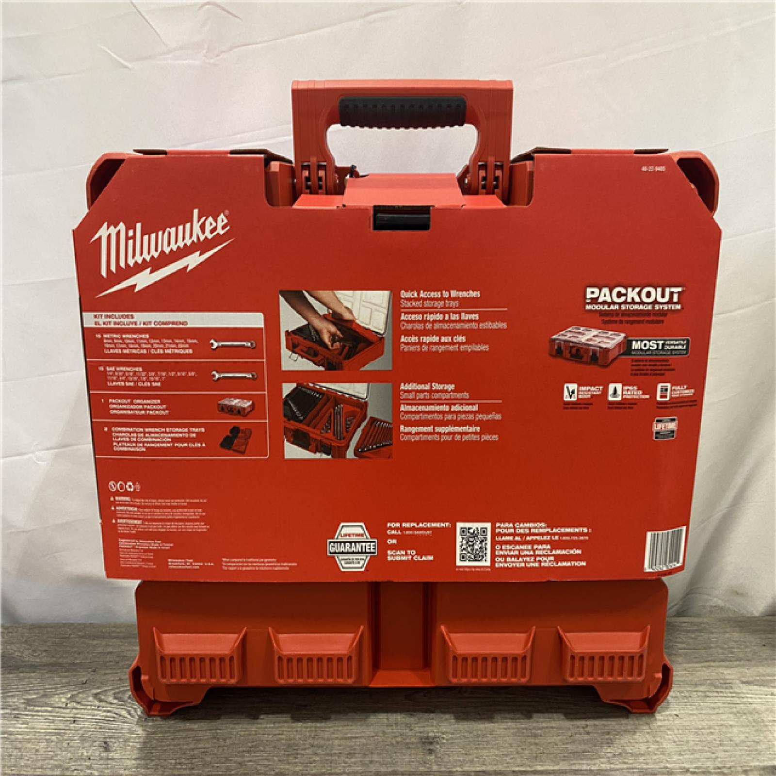 NEW - Milwaukee Metric/SAE Combination Wrench Set with PACKOUT Organizer (30-Piece)