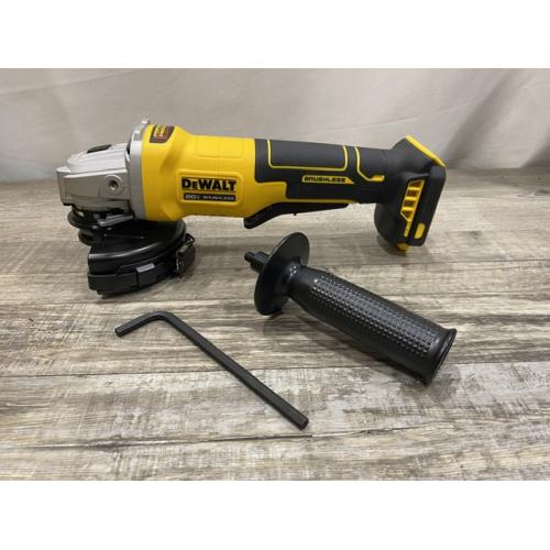 AS-IS DEWALT 20V MAX Cordless Brushless 4-1/2 in. Angle Grinder with Paddle Switch (Tool Only)