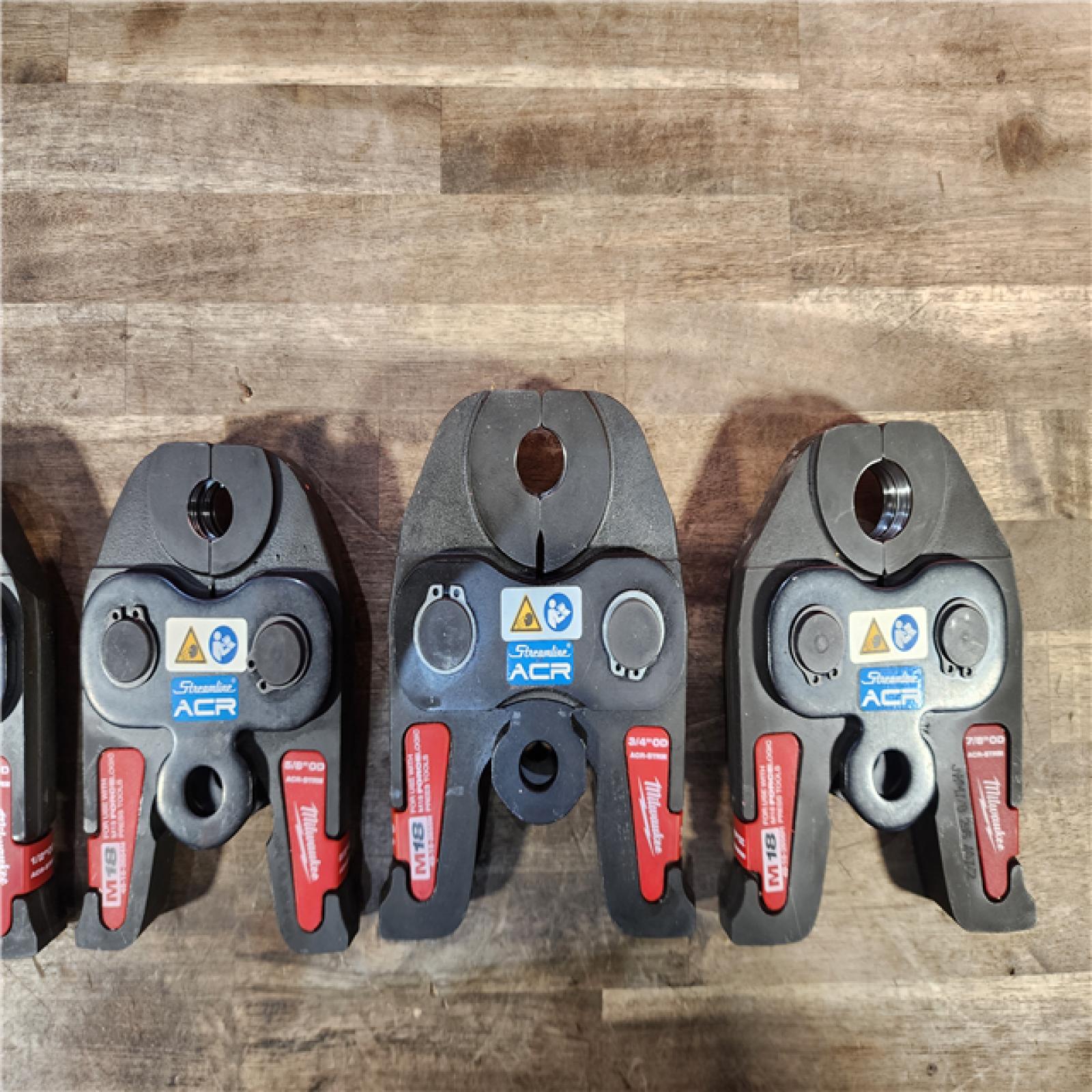 HOUSTON LOCATION - AS-IS Milwaukee Tool M18 18V  Brushless Cordless FORCE LOGIC Press Tool Kit with 1/4 in. - 7/8 in. ACR Jaws (6-Jaws Incl)