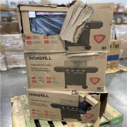 DALLAS LOCATION- NEXGRILL 4-Burner Propane Gas Grill in Black PALLET (3 UNITS)