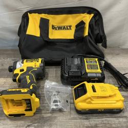 AS-IS DEWALT 20V MAX XR Lithium-Ion Brushless Cordless 3-Speed High Torque 1/4 in. Impact Driver Kit