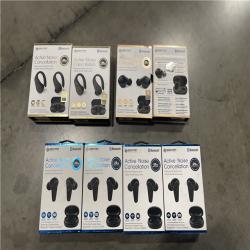 DALLAS LOCATION - NEW SENTRY INDUSTRIES MIXED WIRELESS EARBUDS (LOT OF 8)