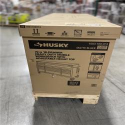 DALLAS LOCATION- Husky 72 in. W x 24 in. D Heavy Duty 18-Drawer Mobile Workbench