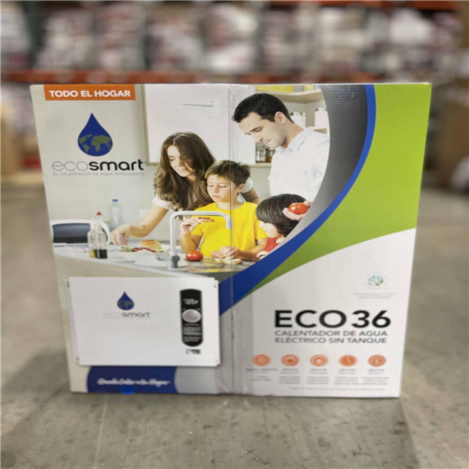 DALLAS LOCATION- NEW!- EcoSmart 36 kW 7.03 GPM 240-Volt Electric Tankless Water Heater