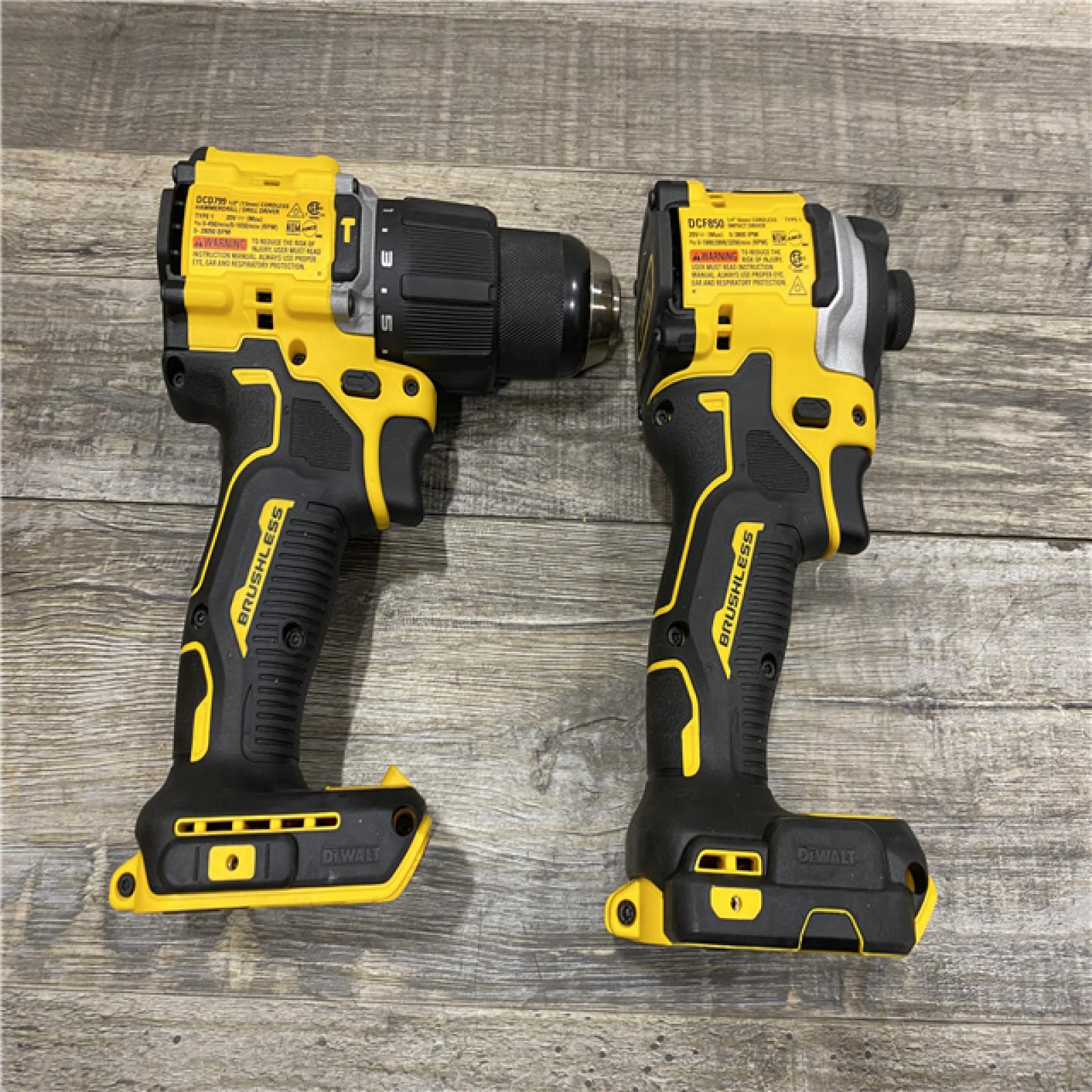 AS-IS DEWALT ATOMIC 20V MAX Lithium-Ion Cordless 2-Tool Combo Kit