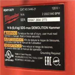 AS-IS Milwaukee SDS-MAX Demolition Hammer