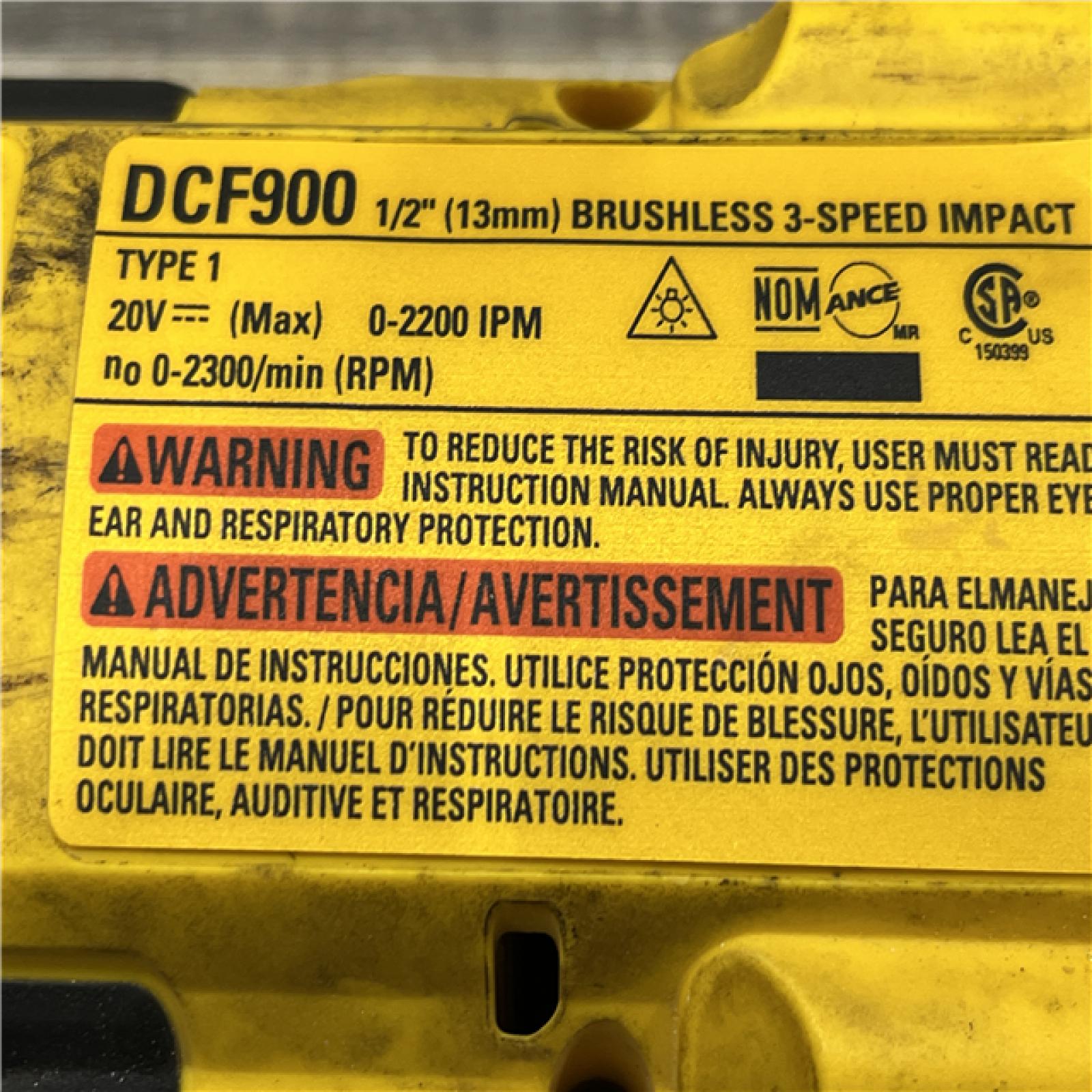 AS-IS DEWALT 20V MAX Cordless 1/2 in. Impact Wrench (Tool Only)