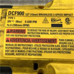 AS-IS DEWALT 20V MAX Cordless 1/2 in. Impact Wrench (Tool Only)