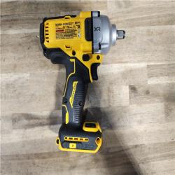 HOUSTON LOCATION - AS-IS DeWalt 20V MAX 1/2 in. Cordless Brushless Mid-Range Impact KIT W/ BATTERY & CHARGER