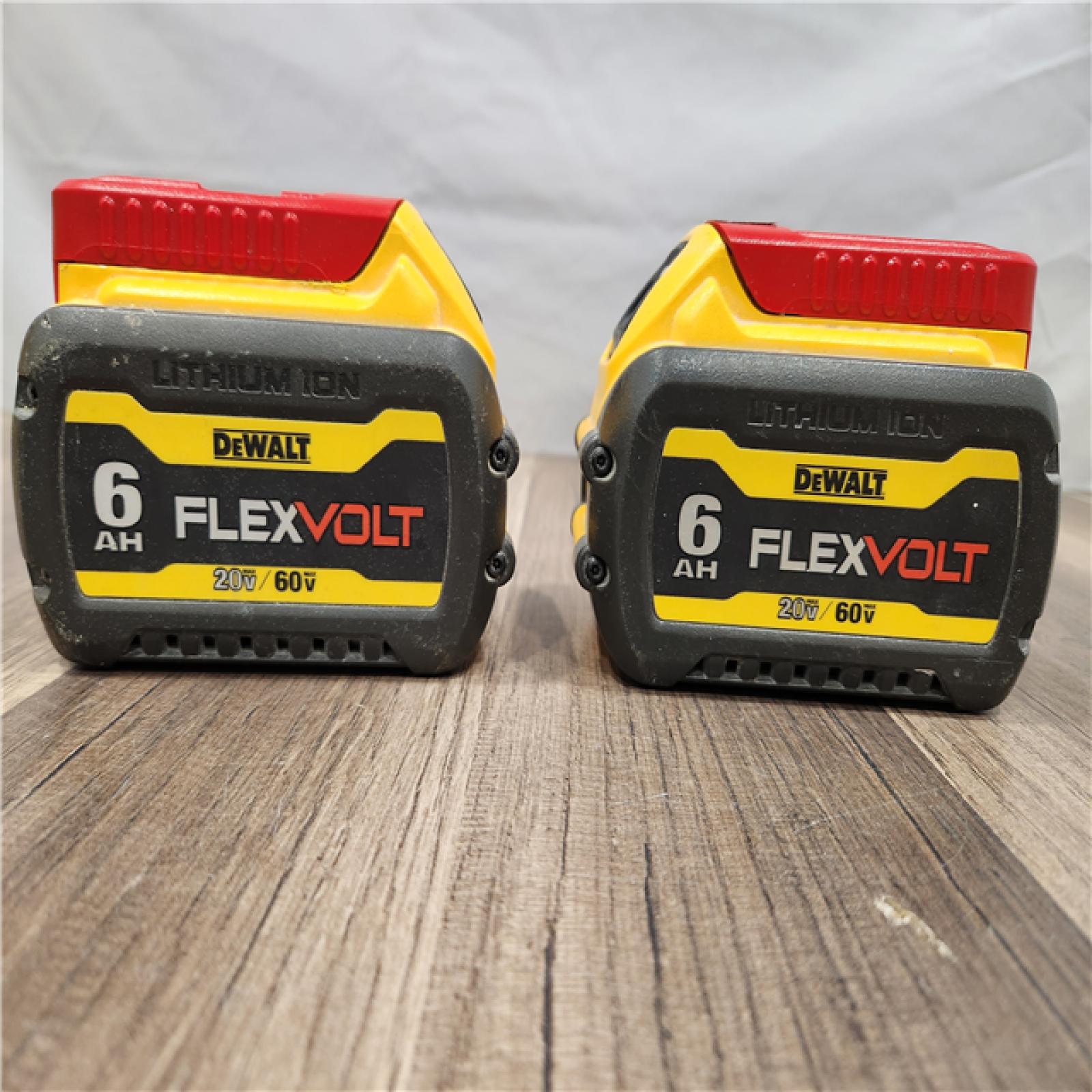 AS-IS - DEWALT FLEXVOLT 20V/60V MAX Lithium-Ion 6.0Ah Battery Pack (2 Pack)