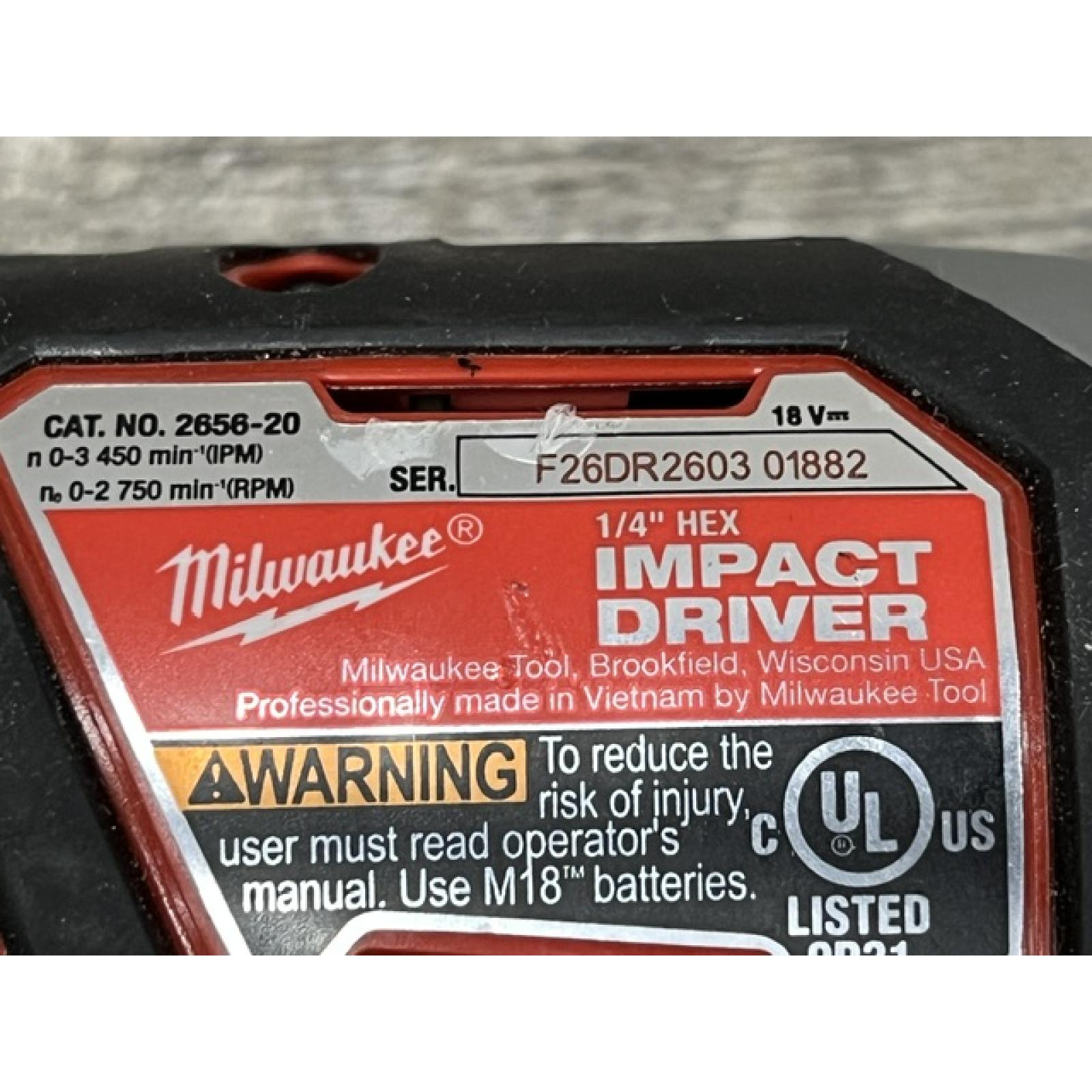 AS-IS Milwaukee 18V Lithium-Ion Cordless Drill Driver/Impact Driver Combo Kit
