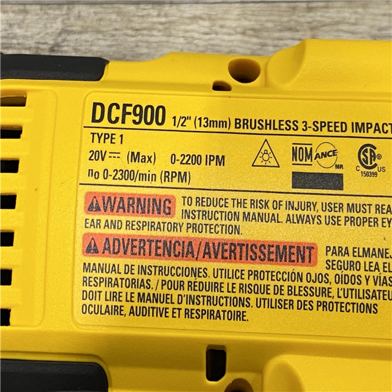 AS-IS DEWALT 20V MAX Lithium-Ion Cordless 1/2 in. Impact Wrench Kit