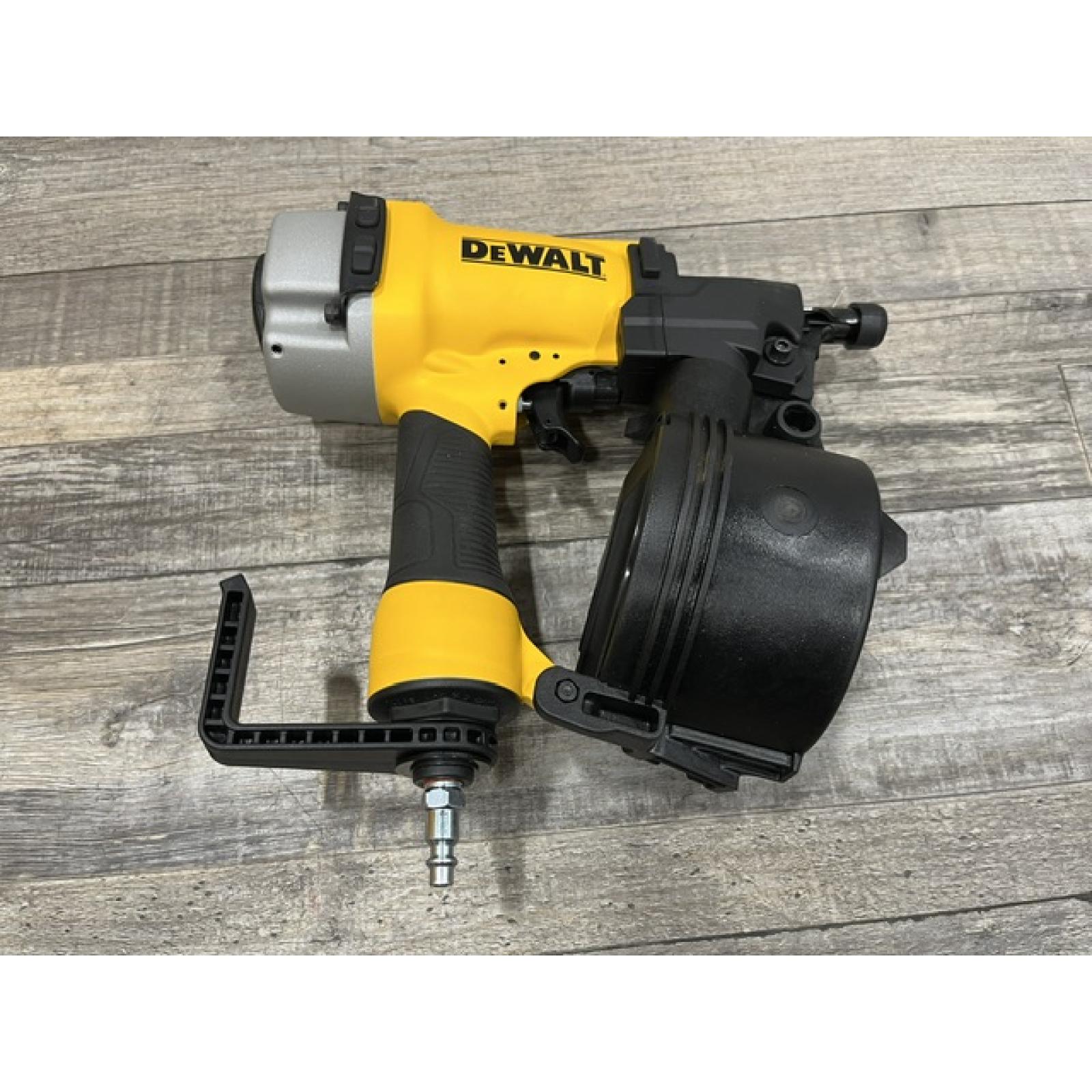 AS-IS DEWALT Pneumatic 15-Degree Coil Corded Siding Nailer