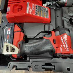 AS-IS MILWAUKEE M18 FUEL 18V Lithium-Ion Brushless Cordless Hammer Drill and Impact Driver Combo Kit (2-Tool) with 2 Batteries