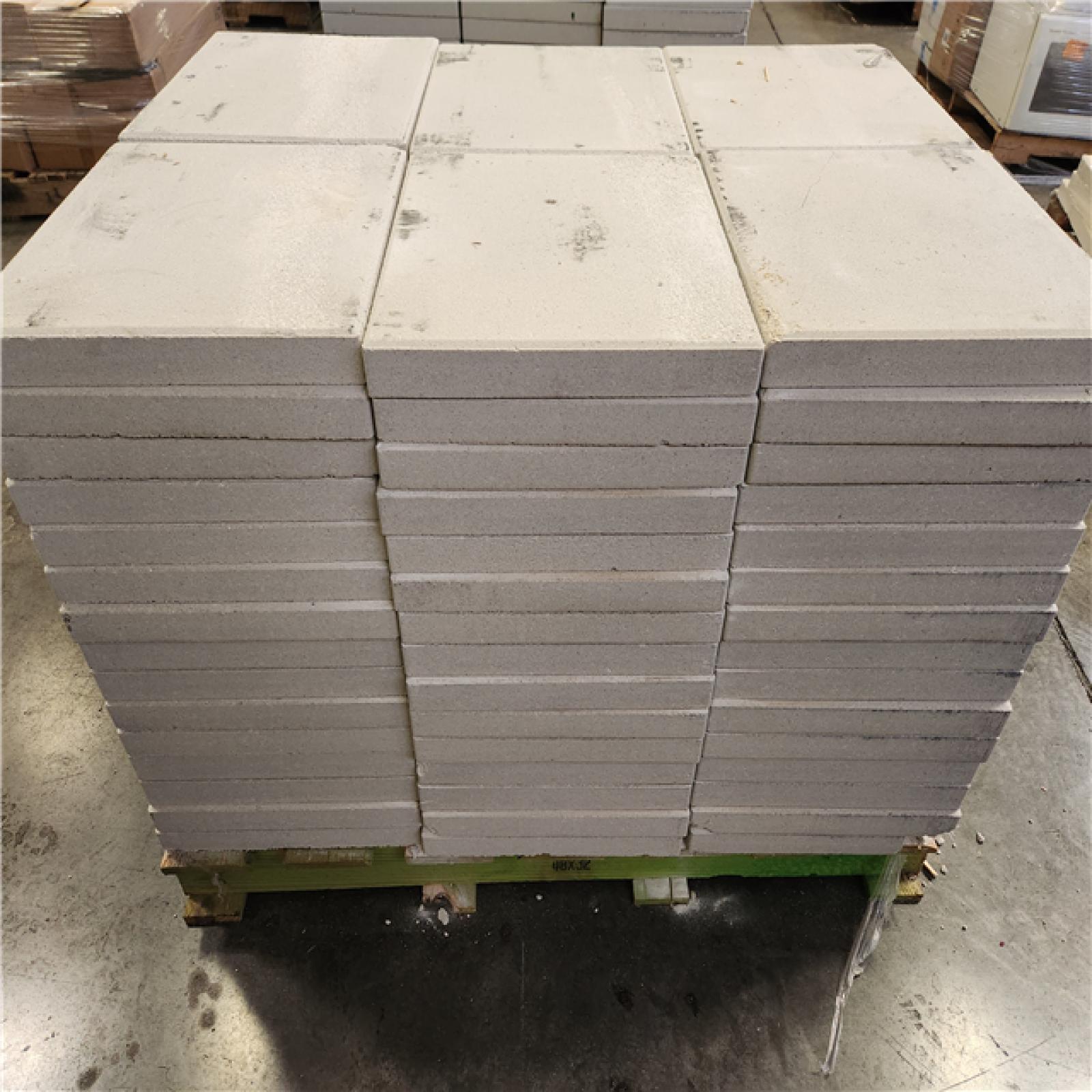 Phoenix AS-IS Oldcastle 15.75 in. x 15.75 in. x 1.75 in. White Concrete Step Stone (90- Piece Pallet)