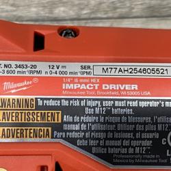 AS-IS Milwaukee FUEL 12-Volt Lithium-Ion Brushless Cordless Hammer Drill and Impact Driver Combo Kit