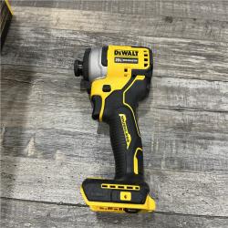 AS-IS DEWALT Atomic 20V Max Lithium-Ion Brushless Cordless Compact 1/4 in. Impact Driver Kit