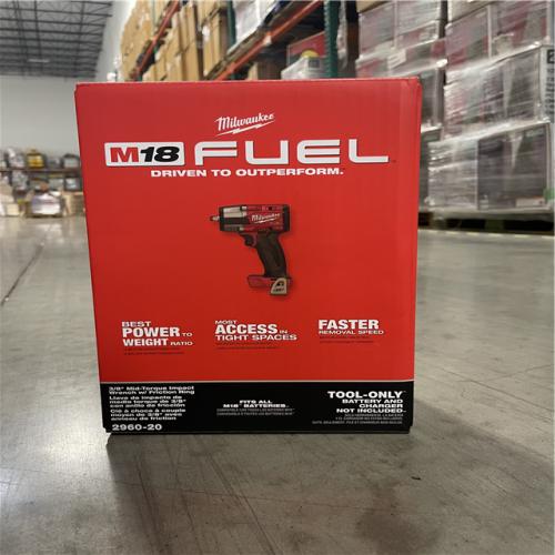 NEW! Milwaukee FUEL GEN-2 18V Lithium-Ion Mid Torque Brushless Cordless 3/8 in. Impact Wrench with Friction Ring (Tool-Only)