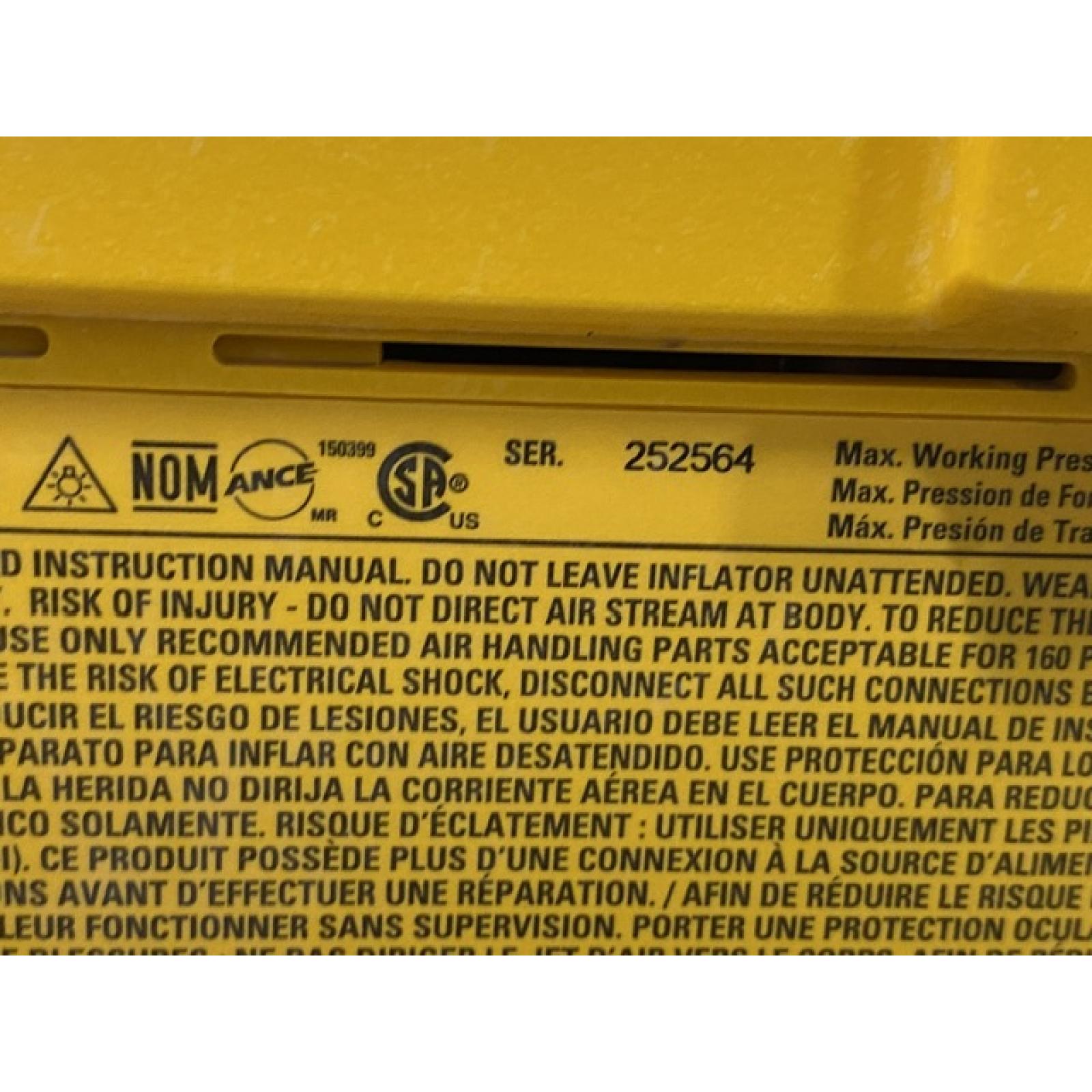 AS-IS DEWALT 20V MAX Cordless Electric Portable Inflator (Tool Only)