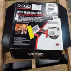 CALIFORNIA AS-IS RIDGID RP 115 MINI PRESS TOOL