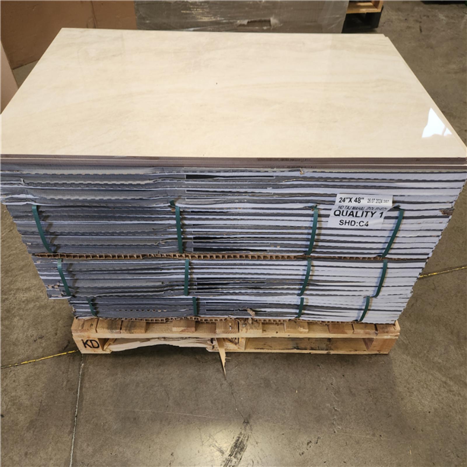 Phoenix NEW MSI Taj Mahal 24 in. x 48 in. Polished Porcelain Stone Look Floor and Wall Tile (480 sq. ft./480 Case)