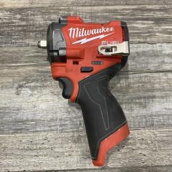 AS-IS Milwaukee FUEL 12V Lithium-Ion Brushless Cordless Stubby 3/8 in. Impact Wrench (Tool-Only)