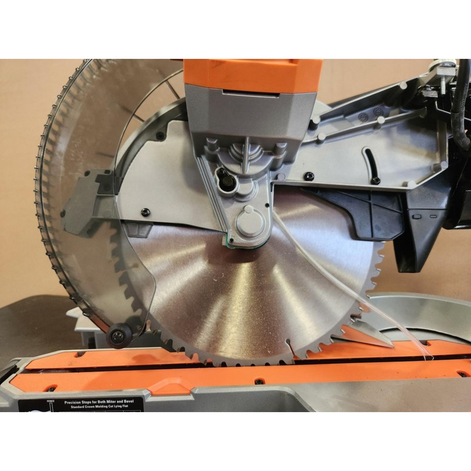 Phoenix NEW RIDGID 15 Amp Corded 12 in. Dual Bevel Sliding Miter Saw with 70 Deg. Miter Capacity and LED Cut Line Indicator