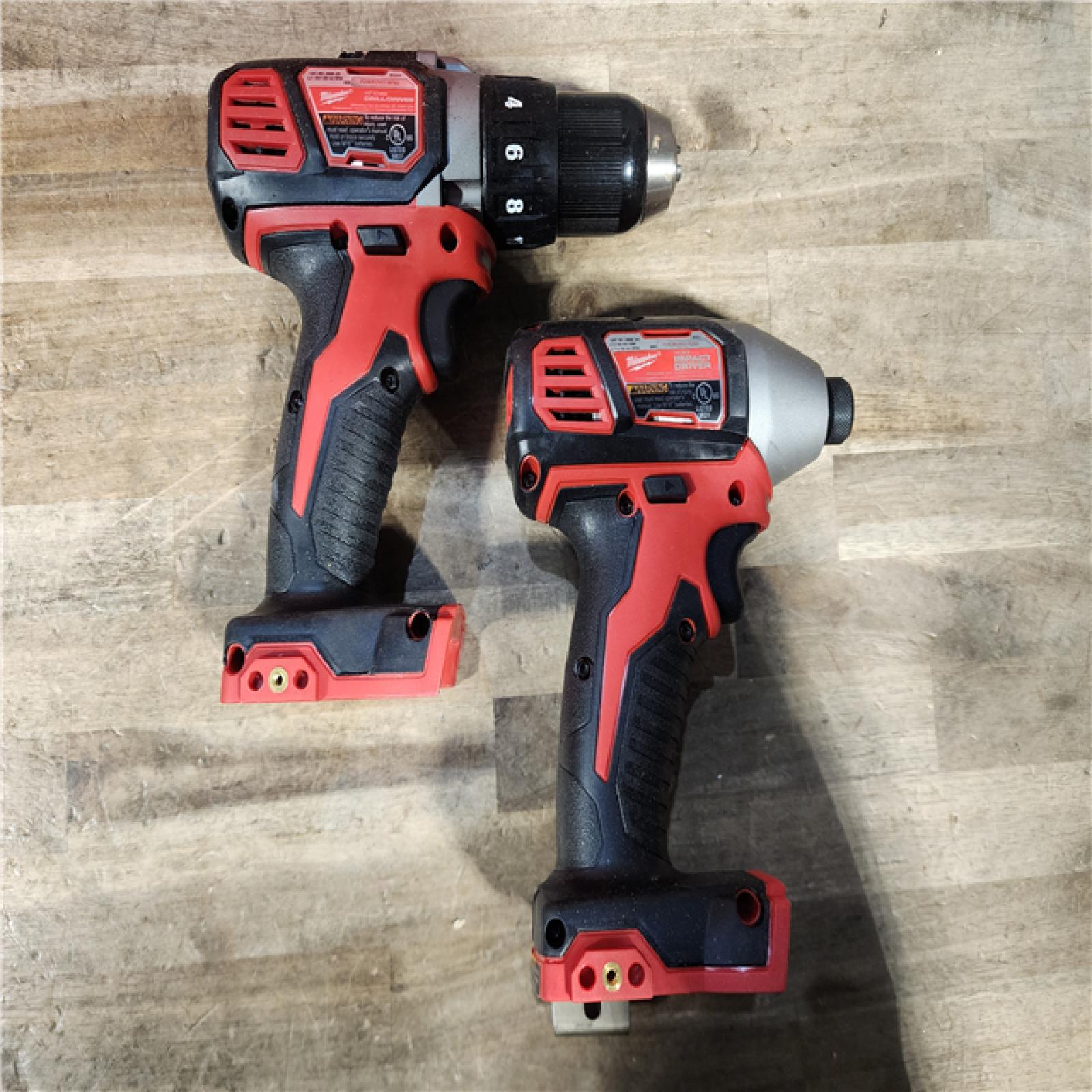 HOUSTON LOCATION - AS-IS Milwaukee M18 Brushed Cordless (2-Tool) Drill/Driver and Impact Driver Kit