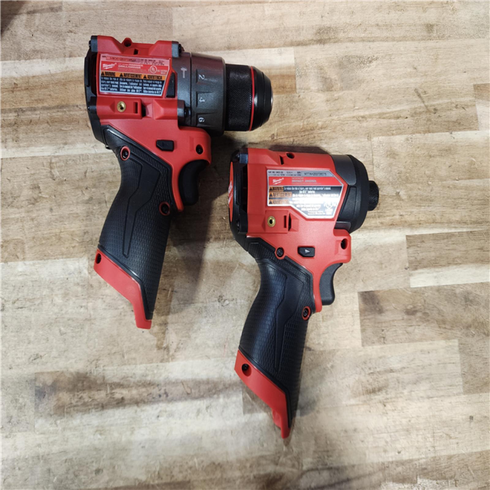 HOUSTON LOCATION - AS-IS (APPEARS LIKE NEW) Milwaukee FUEL 12-Volt Lithium-Ion Brushless Cordless Hammer Drill and Impact Driver Combo Kit