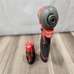AS-IS- Milwaukee M12 FUEL SURGE 12V Lithium-Ion Brushless Cordless 1/4 in. Hex Impact Driver Compact Kit W/Two 2.0Ah Batteries  Bag
