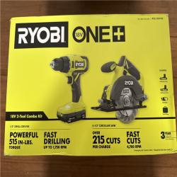 California NEW/Sealed Ryobi One+ 18V 2-Tool Combo Kit, Includes (2) Batteries, Charger & Tool Bag