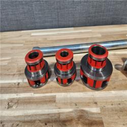 HOUSTON LOCATION - AS-IS RIDGID 36345 Exposed Ratchet Threader Set  1/2-1 Capacity NPT