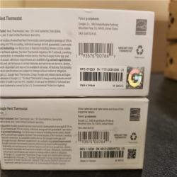 Phoenix AS-IS Google Nest Thermostat - Smart Programmable Wi-Fi Thermostat - (2-Pack)