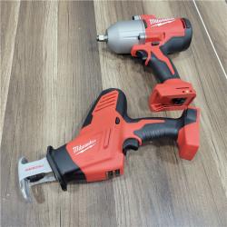 AS-IS Milwaukee M18 18-Volt Lithium-Ion Cordless Combo Kit 9-Tool with 2-Batteries, Charger and Tool Bag