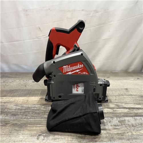 AS-IS Milwaukee FUEL 18V Lithium-Ion Cordless Brushless 6-1/2 in. Plunge Cut Track Saw (Tool-Only)