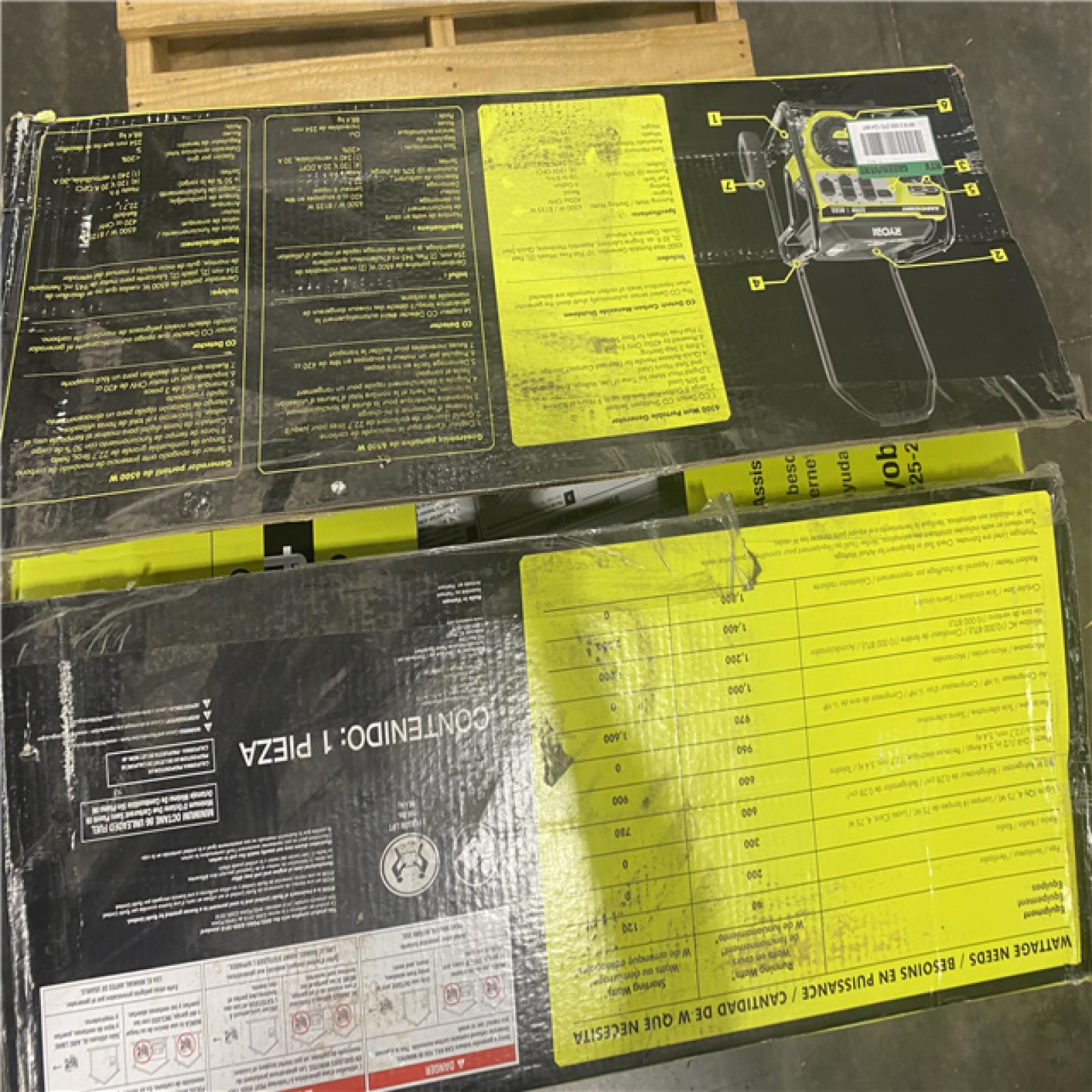 Dallas Location - As-Is RYOBI 8125-Watt Gasoline Powered Portable Generator