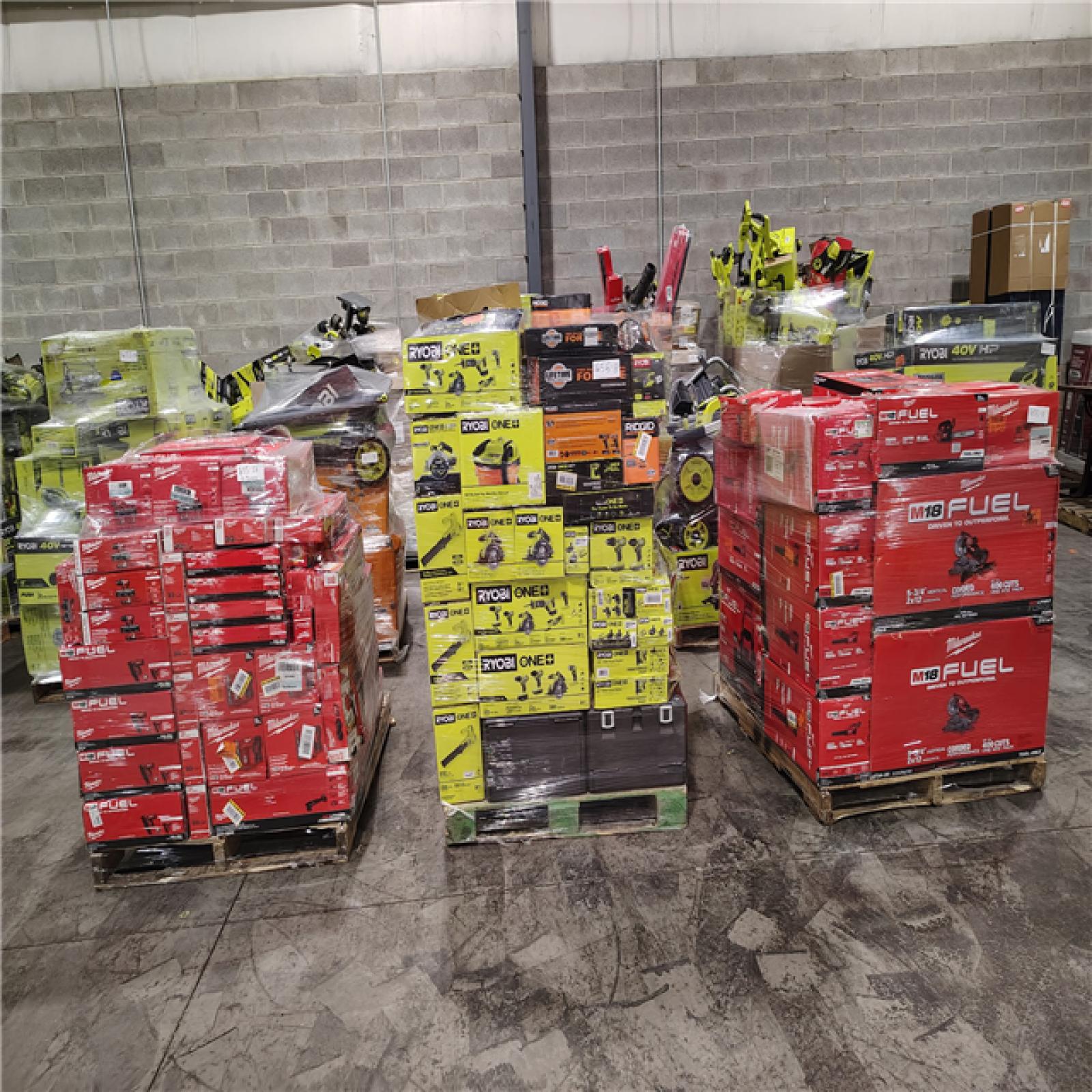 Pittston Location As-Is Power Tools Partial Truckload (13 Pallets) 1655-B