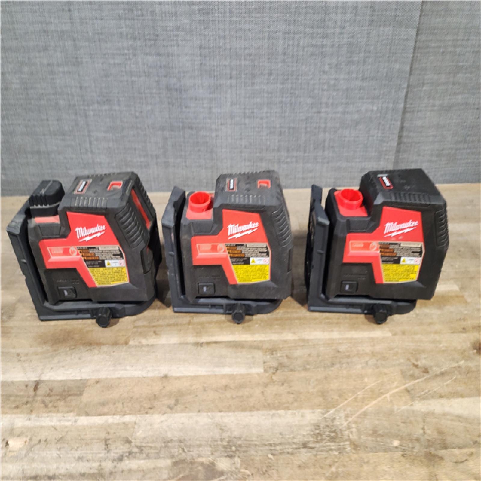 HOUSTON LOCATION - AS-IS MILWAUKEE 3 LASER TOOL COMBO