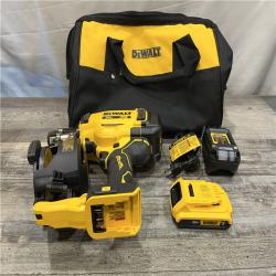 AS-IS DEWALT 20V MAX Lithium-Ion 15-Degree Electric Cordless Roofing Nailer Kit