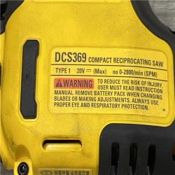 AS-IS DEWALT ATOMIC 20V MAX Cordless Brushless Compact Reciprocating Saw (Tool Only)