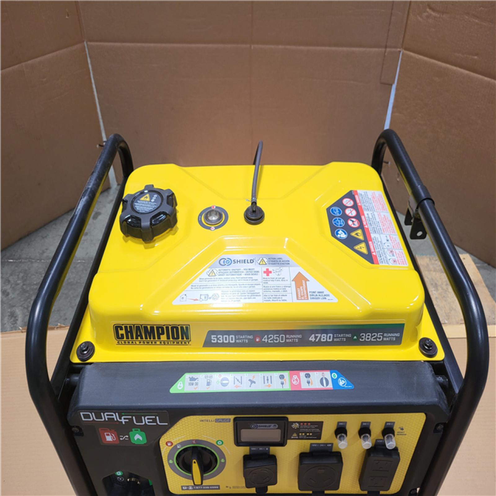 CALIFORNIA NEW Champion 5300/4250-Watt Gasoline and Propane Powered Dual Fuel Portable Generator with CO Shield